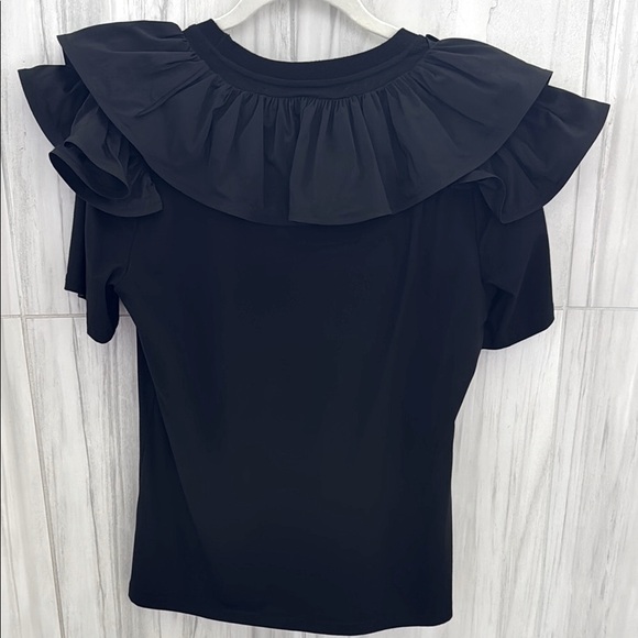 Black Ruffle Top - Picture 3 of 3